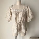 Urban Outfitters UO Tessa Gingham Seersucker Puff Sleeve Top Photo 3