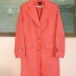 Gallery Peach  Trench Coat SZ Small Photo 0