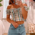 Forever 21 Plaid Crop Top Photo 0