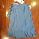 Michael Kors Indigo High Low Skirt Size Large Photo 1
