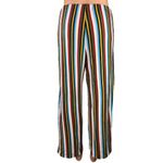Urban Outfitters Multicolor Rainbow Striped Wide Leg Ankle Trousers Pants Size M Photo 7