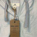 Thread & Supply Windbreaker Hooded Anorak Jacket Size L Pockets Running Athletic Gray Size L Photo 3