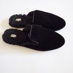 Birdies  Phoebe Black Velvet Faux Fur Lining Mule Goth Preppy Luxury Flats 10.5 Photo 2