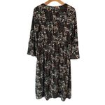 Le lis  Ruffled Floral Long Bell Sleeve Fully Lined Maxi Dress Women's Size L Photo 8