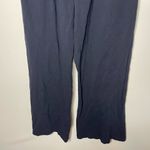 Max Mara  Leisure Jersey Pull On Straight Cut Trousers Blue Womens L Photo 3