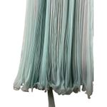 Vintage Jack Bryan Teal Maxi Dress‎ – Chiffon, Pleated Skirt & Beaded Lace Green Size 12 Photo 5