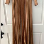 ALC Frank A.L.C. Leah ll Pleated Maxi Dress Toffee Size S Photo 2