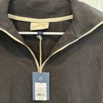 Universal Threads Universal Thread Black Waffle-Knit Quarter-Zip Sweatshirt Photo 2