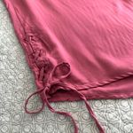 REWASH New!  Pink Wide Leg Palazzo Pants Cinched Lace Up Crop Leg Size L Photo 6