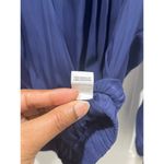 Ramy Brook  Women's Navy Blue Bethany Ruffle Coastal Ladies Blouse Sz S Photo 4