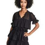 MISA Los Angeles NEW Jazmine Ruffle Popover Mini Dress Photo 0