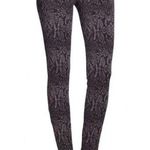 Joie  gray/blacksnake print leggings sz S Photo 0