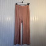 Old Navy High-Waisted Rib-Knit Split Flare Pink Lounge Pants Medium 31” Inseam Photo 2