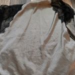 Victoria's Secret Houndstooth Lace Detail Silky Kimono Robe Wrap Size S/M Black Photo 4