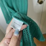 Lovers + Friends Revolve Sarai Maxi Dress green crochet sheer halter neck Small Photo 4