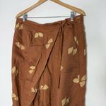 Pilcro  Harem Pants Anthropologie Brown Printed Tie Hem Size 31 Photo 7