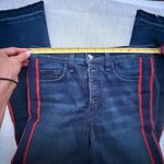 Veronica Beard  WOMENS Carolyn 10”BABY BOOT 28  Navy Flare Jeans with Red Stripe Photo 9