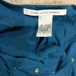 Diane Von Furstenberg  Sliced Dress Steel Blue size 2 Photo 3