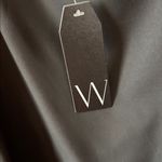 Wrapper  Black cold shoulder Top with Silver Accents medium nwt Photo 2