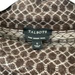 Talbots  100% Merino Wool Sweater Turtle Neck Brown Three Quarter Sleeves Small Photo 1