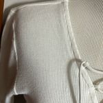 EXPRESS Women's  Tie Front Ribbed T-Shirt Photo 2