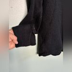 BCBGMAXAZRIA BCBG Black 100% Merino Wool Turtleneck Asymmetrical Hem Sweater Sz M Photo 1