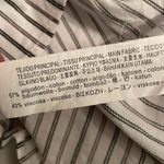 ZARA Black White Striped Floral Lace Overlay Top Womens Size Medium Photo 10