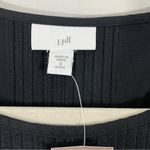 J.Jill NWT  Pintuck Pleated Black Shift Dress Long‎ Sleeve Size SMALL Petite SP Photo 2