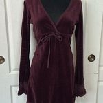 Juicy Couture RETRO Y2K MAROON VELVET DRESS Photo 0