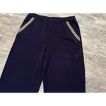 Exclusively Misook Pants size Small Nautical Pull On Acrylic Trousers‎ Dress Blue Photo 6