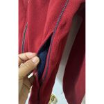 Vintage 90s Wilson Full Zip Athletic Fleece Hoodie Red Jacket Photo 4