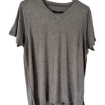 NWT Fxzzyxdpp Gray Bambo V Neck Short Sleeve T Photo 0