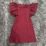 XYZ Boutique Gameday Ruffle Sleeve Dress in Red, Size M​​ Red Size M Photo 2
