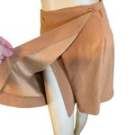 VINTAGE 1990'S GANTOS BROWN EMBROIDERED VEST AND WRAP SKIRT SUIT (6) Tan Photo 7