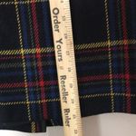 Classic clueless 100% wool tartan plain mini skirt size 10p Photo 4