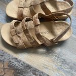 Vionic  Size 7 Amber Gold Cork Adjustable Strap Walking Sandals Orthopedic Sling Photo 2