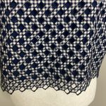 Daniel Cremieux Cremieux Navy & White Gingham Crop Top Size Medium Lattice NWT Checks Preppy Photo 1