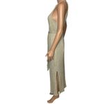 Anthropologie Amadi Caroline Knit Midi Dress size Medium New Beige Minimalist Tan Photo 2