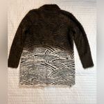 Anthropologie  Oliver Cardigan Brown Ombre Fuzzy Zebra Tribal Photo 1