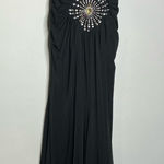 Jovani  black fitted gown with jeweled back design women’s size 10 sleeveless Photo 0