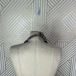 Black Halo  Satin Top Halter Mini‎ Bodycon Dress Taupe Mauve Size 2 Photo 6