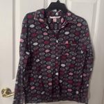 Victoria's Secret Pajama Set with Pink and Gray Lips size medium Photo 3