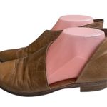 Free People  37 Womens‎ Sz 6.5-7-Shoes Brown Leather Half D'Orsay  Ankle Boot Photo 0