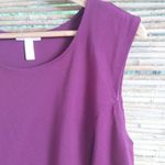 Ambiance Apparel 1X Purple Workwear Top Plus Photo 2