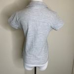 Nike  Light Gray Cropped Polo Shirt Sz Medium Photo 1