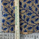 The Odells By Anthropologie Sequin High Waisted Skirt Glitz Embroidery Blue Gold Photo 6