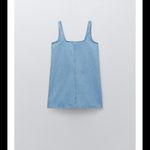 ZARA NWT Denim Blue Women's jean mini dress Photo 2