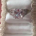 Princess Ring, Size 8 Silver Photo 0