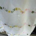 Vintage Floral Embroidered White Maxi Dress Photo 3