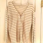 Urban Outfitters Cream Navy Striped Beach Coverup Photo 0